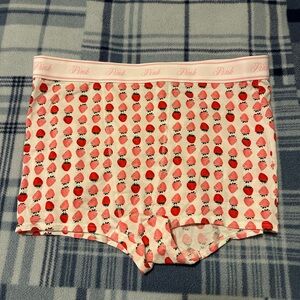 PINK Logo Cotton High-Waist Boyshort Panty
